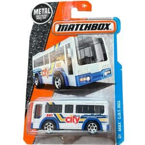 MATCHBOX- CITY BUS--MBX CBT 801-2015-SEALED ON CARD 22/125 ADVENTURE CITY